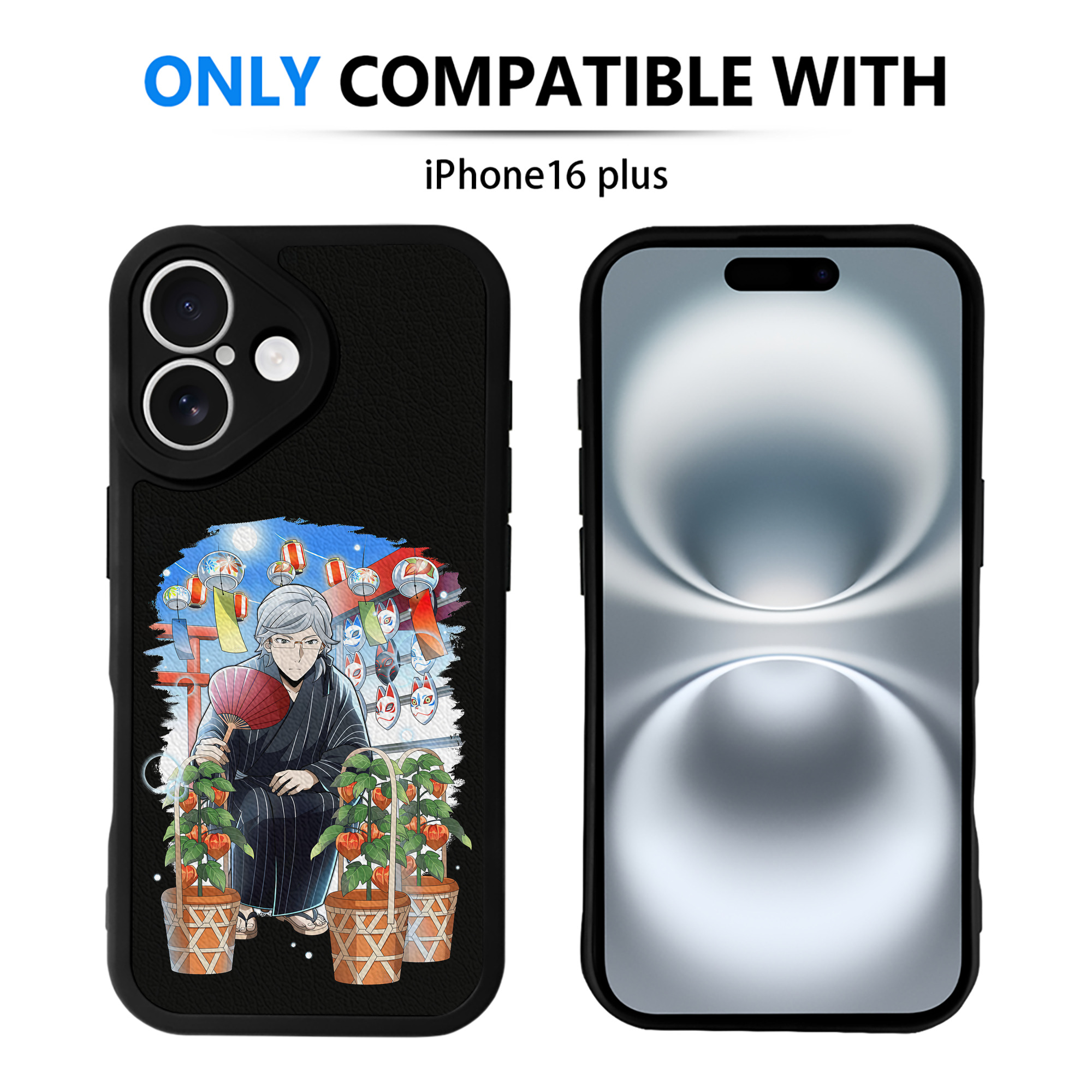 （画像用） 文豪ストレイドッグス Bungo Stray Dogs 【iPhone 16シリーズ対応】シリコンスマホケース（レザー調） 材質：シリコン
